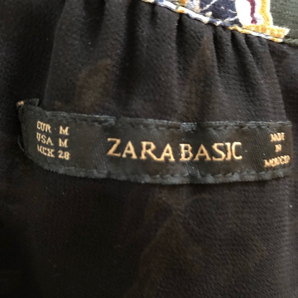 Zara Multi Color Patterned Dress Size M - Picture 3 of 8